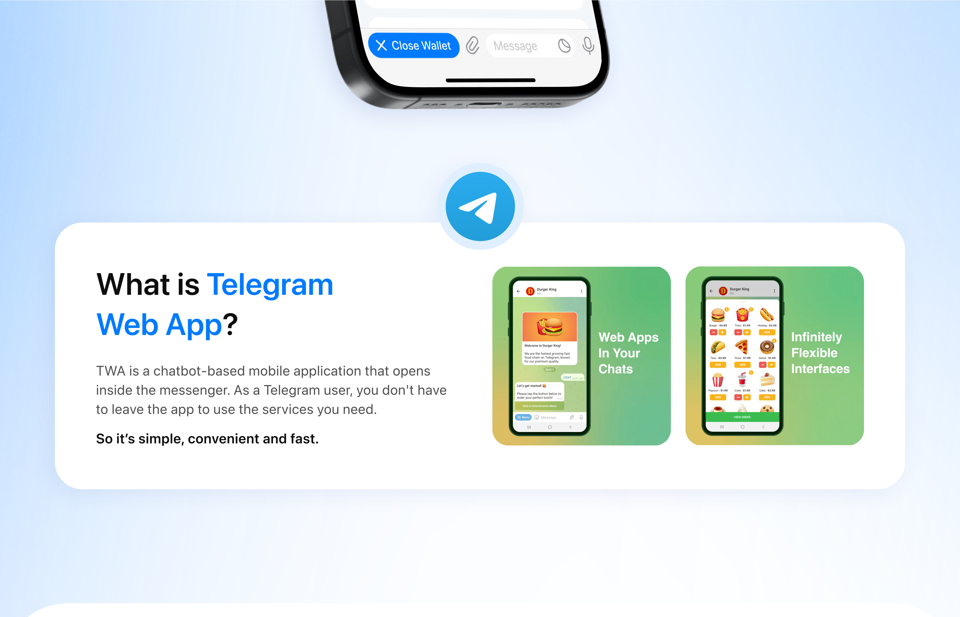 Telegram Web App Crypto Wallet | TWA — Dprofile