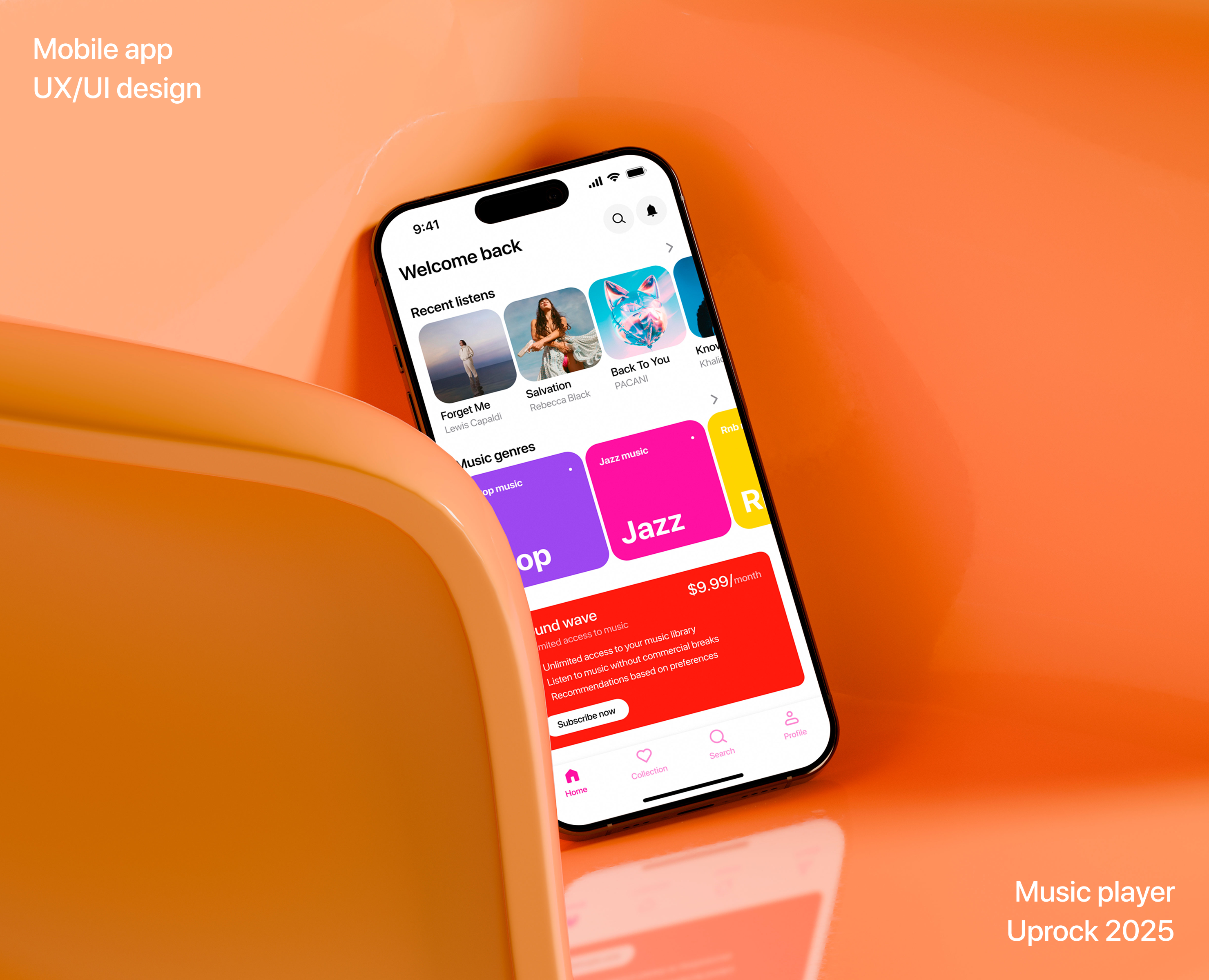 Melodex / Mobile app — Интерфейсы на Dprofile