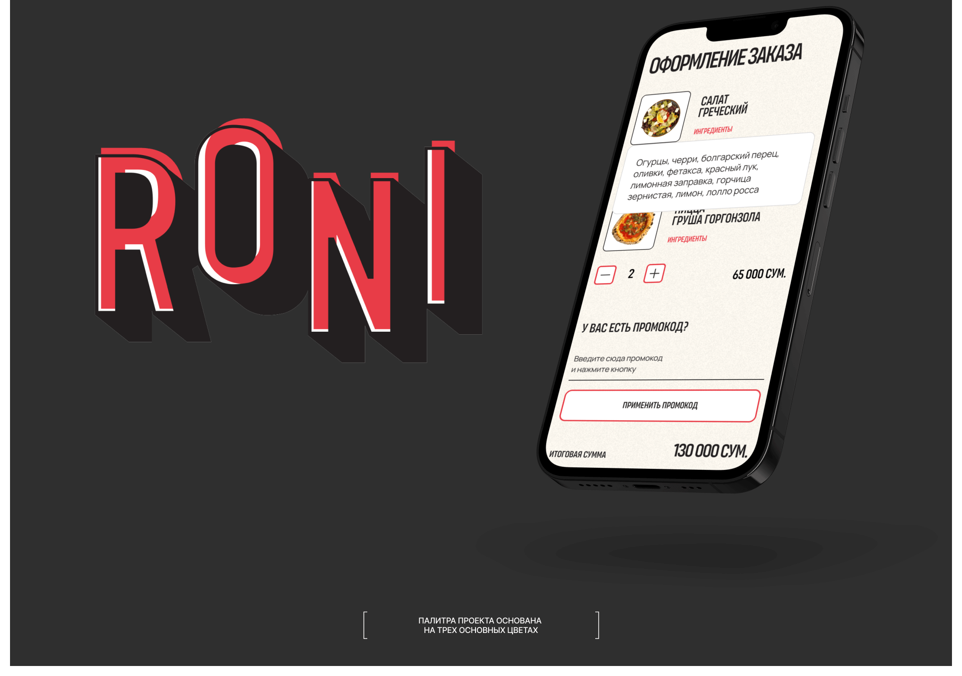 Roni Pizza : Сайт для пиццерии — Dprofile