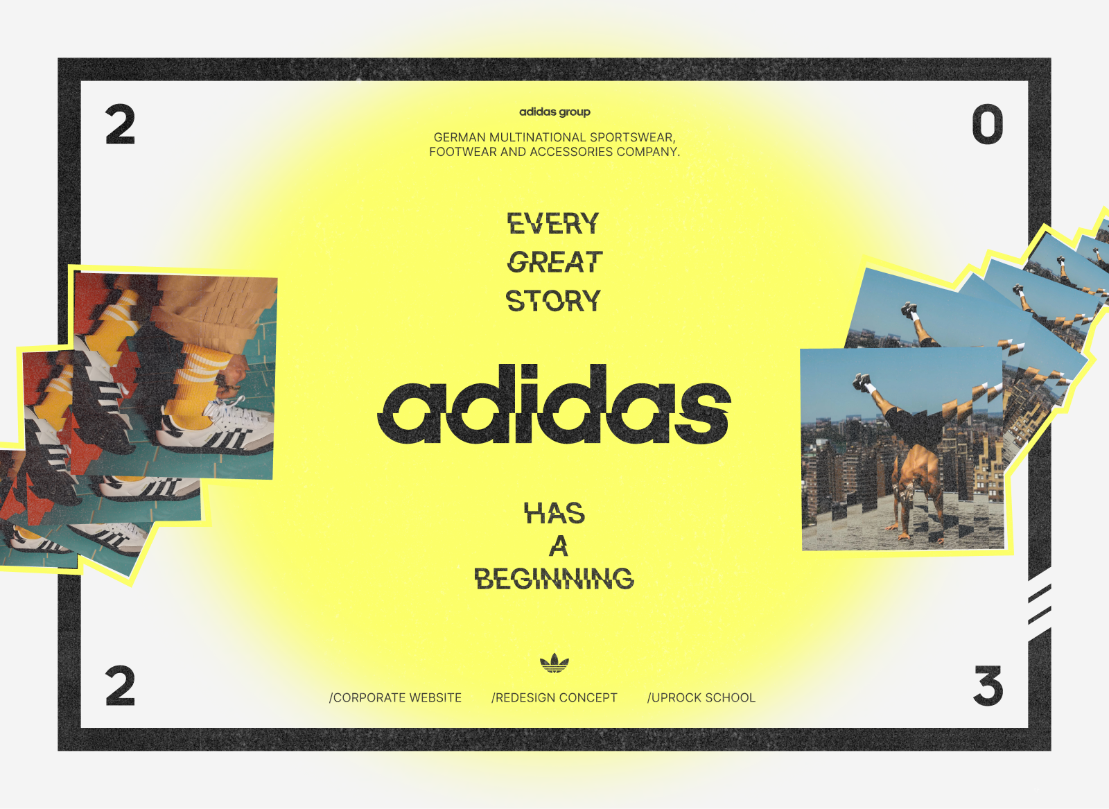 Adidas Group Corporate website redesign Dprofile