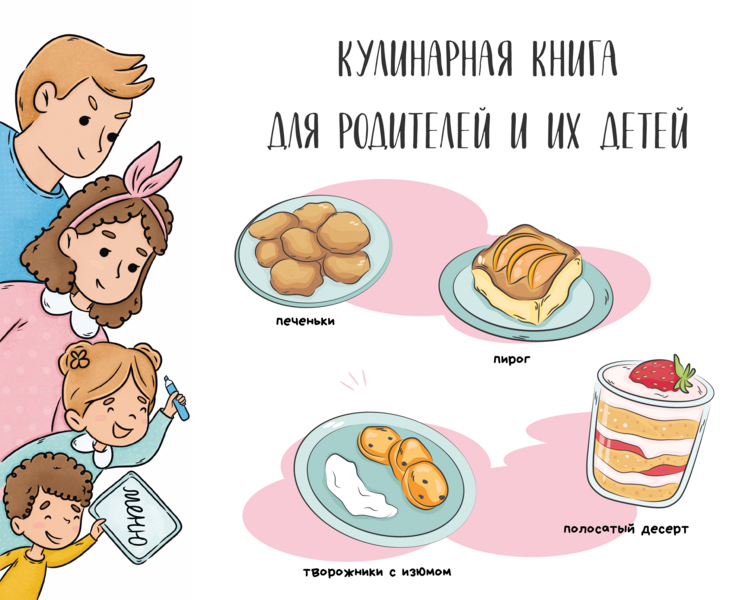 вёрстка детской кулинарной книги — Иллюстрация, Графика на Dprofile