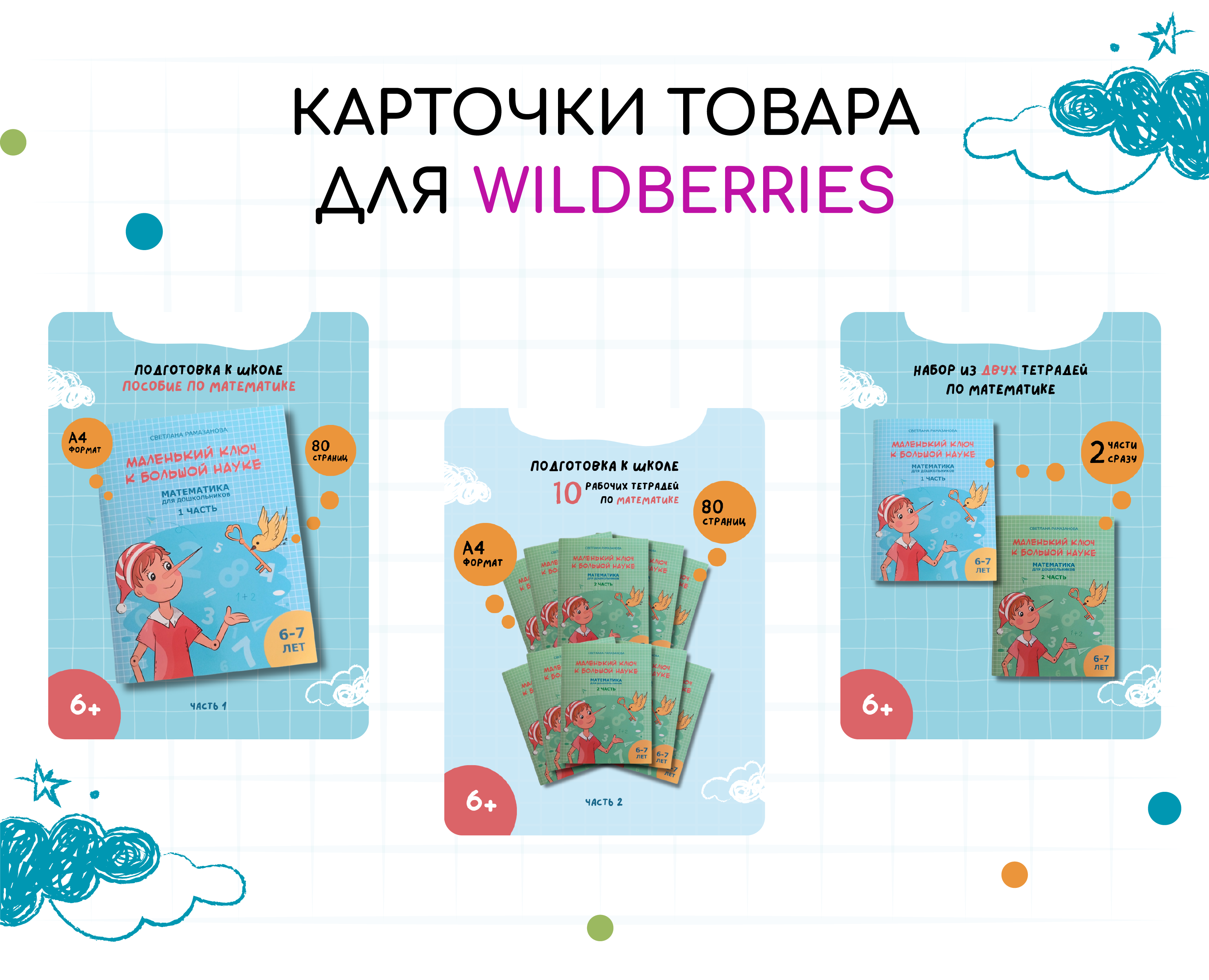 Карточки товара ПОСОБИЯ ПО МАТЕМАТИКЕ — Графика, Маркетинг на Dprofile