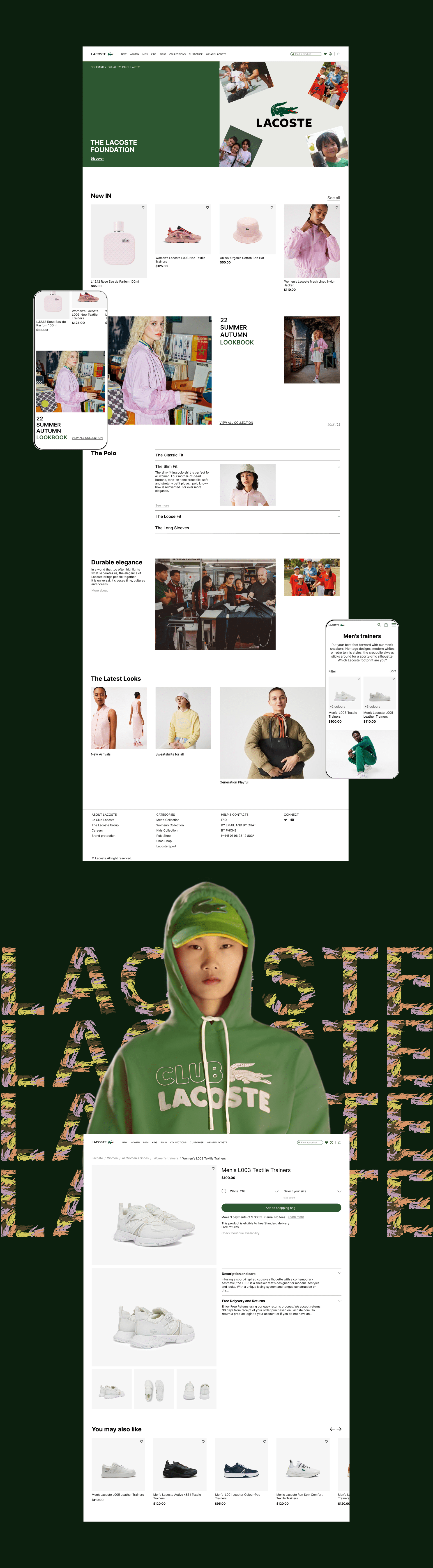 Lacoste website redesign by yoha Dprofile