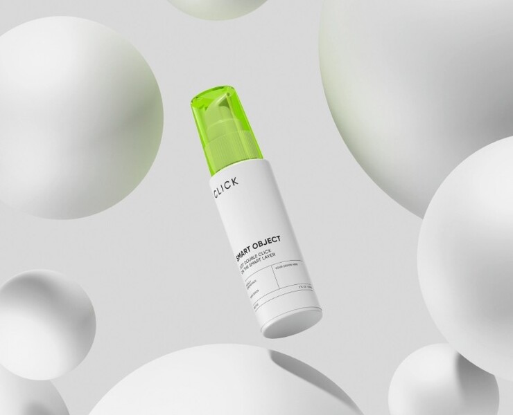 Pump Bottle Mockup — Брендинг, 3D на Dprofile