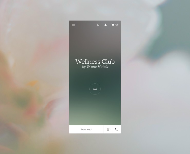 Wellness Club by W’one Hotels — Интерфейсы, Анимация на Dprofile