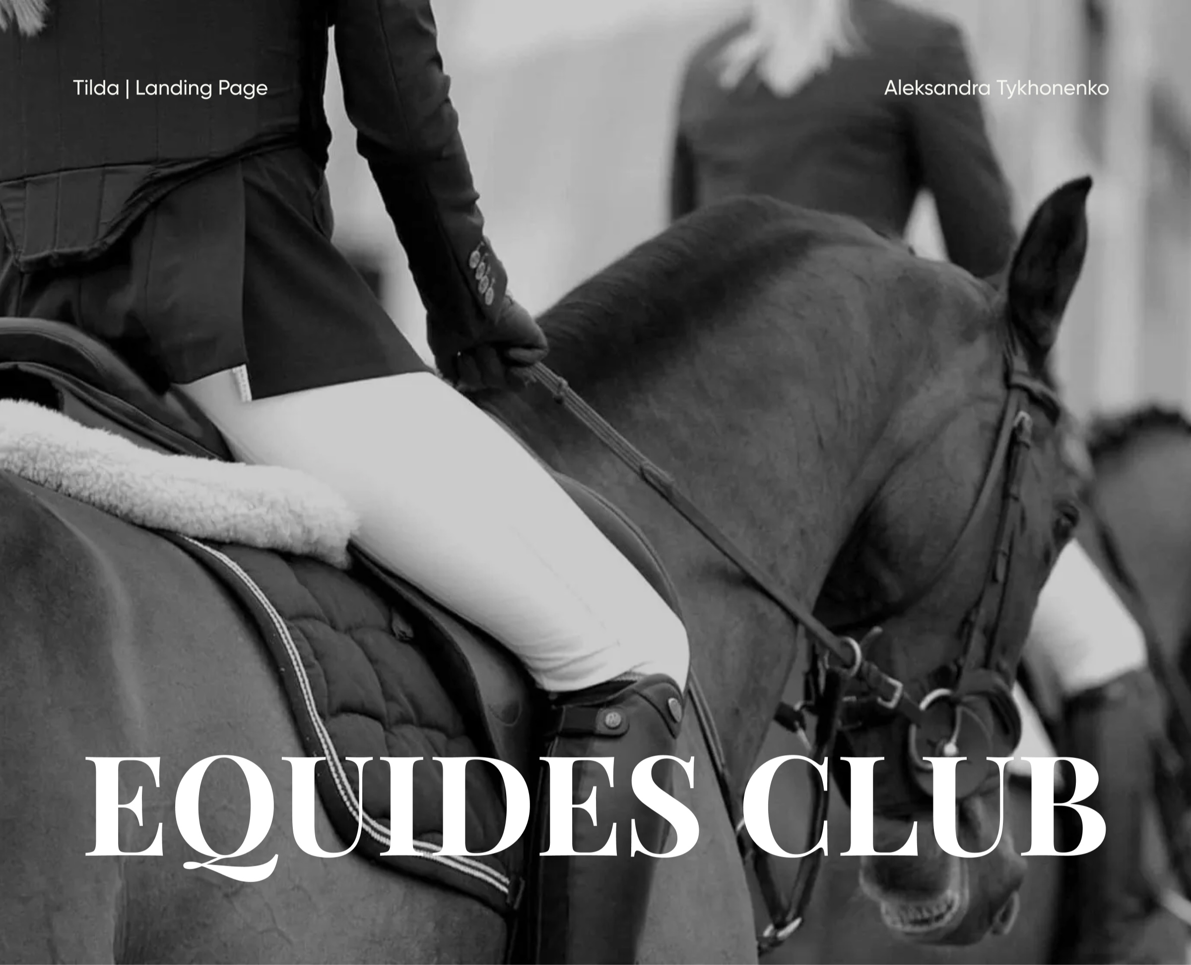Landing Page EQUIDES CLUB | конный клуб — Интерфейсы на Dprofile