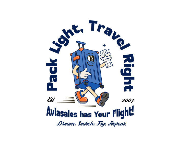 Маскот в стиле vintage cartoon для Aviasales — Брендинг, Иллюстрация на Dprofile