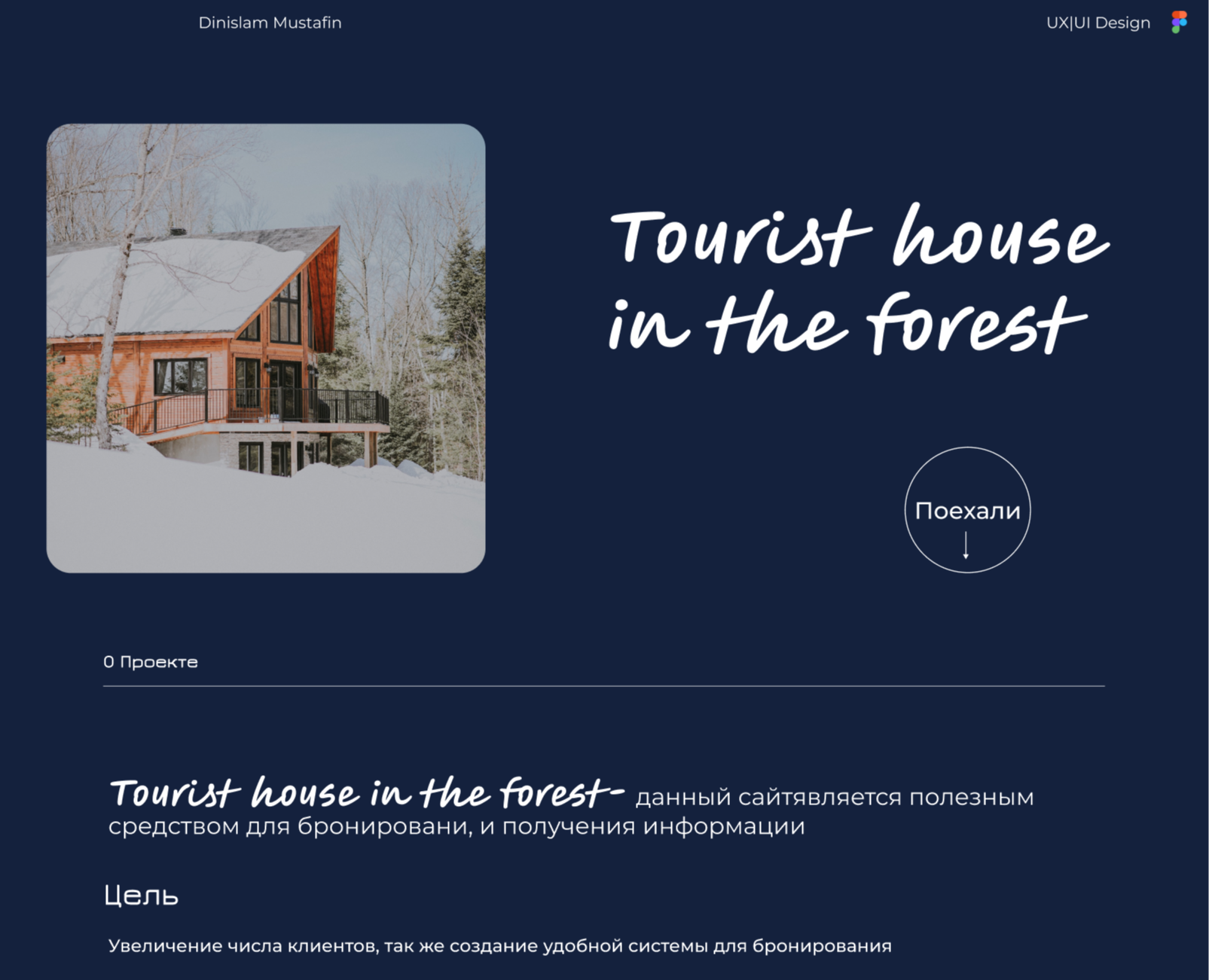 Turist house in the forest — Интерфейсы на Dprofile