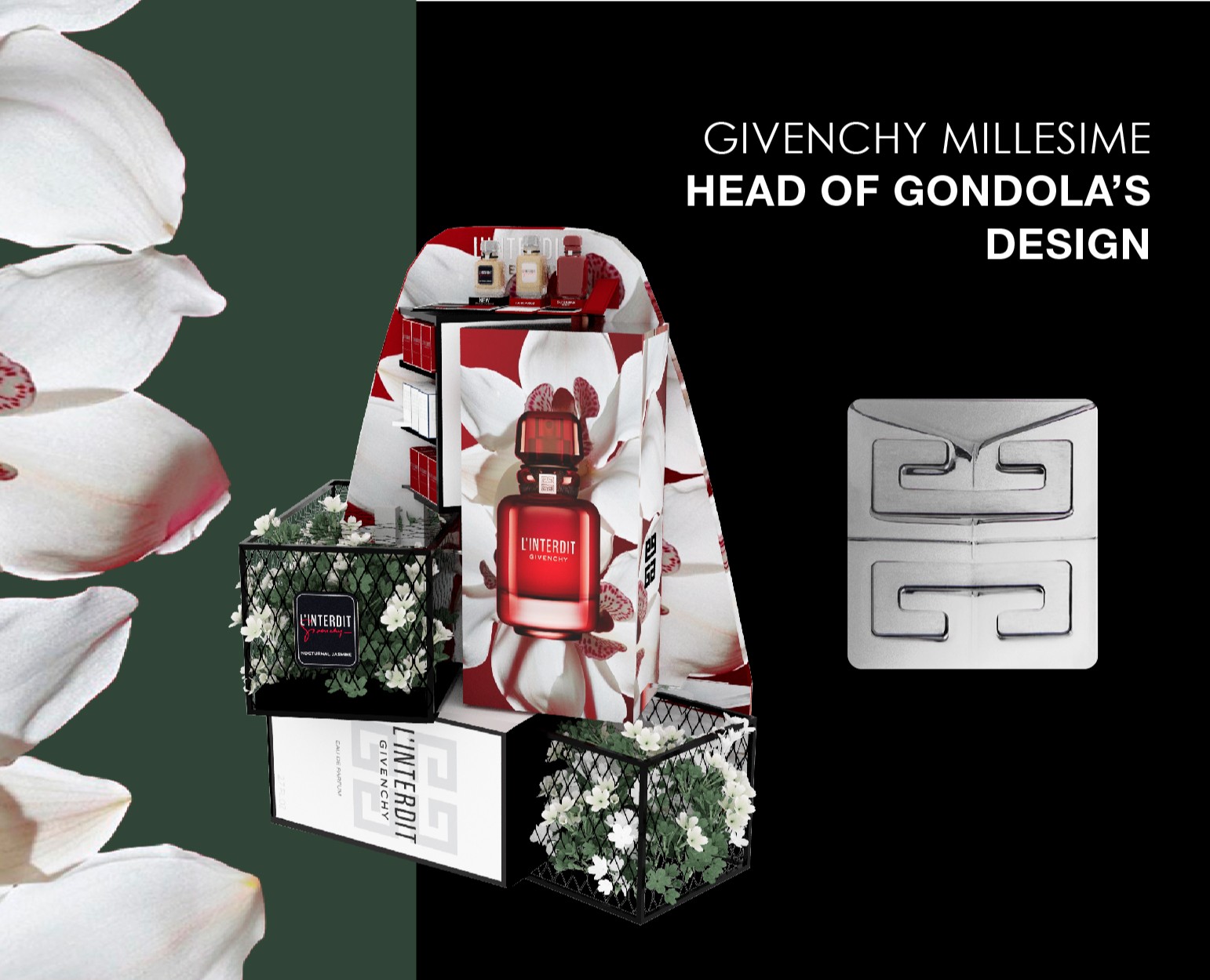 GIVENCHY head of gondola s design Dprofile