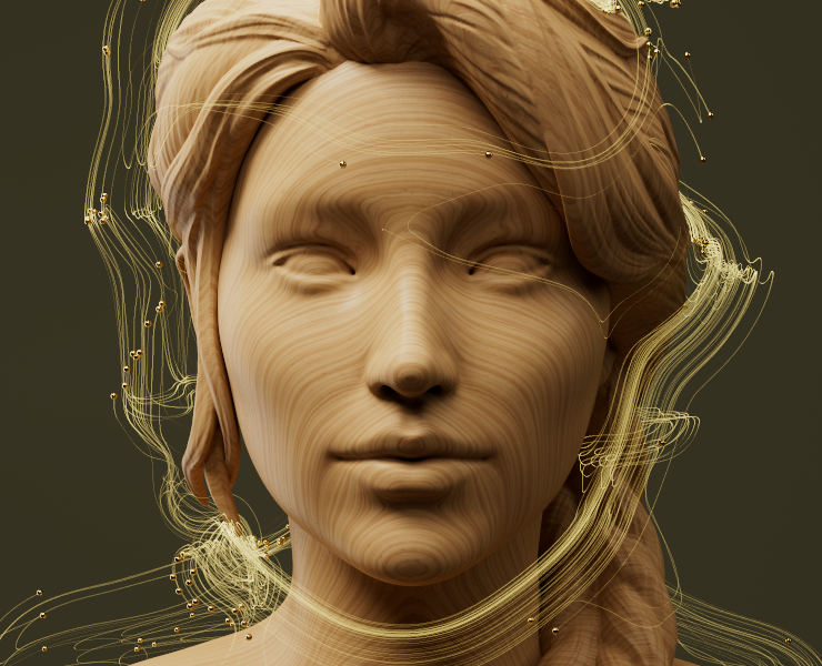 3D sculpting and simulation — Иллюстрация, 3D на Dprofile