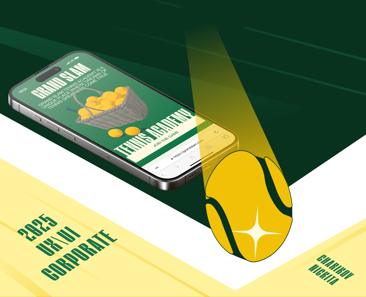 Grand Slam Tennis Academy | Corporate website — Интерфейсы, Брендинг на Dprofile