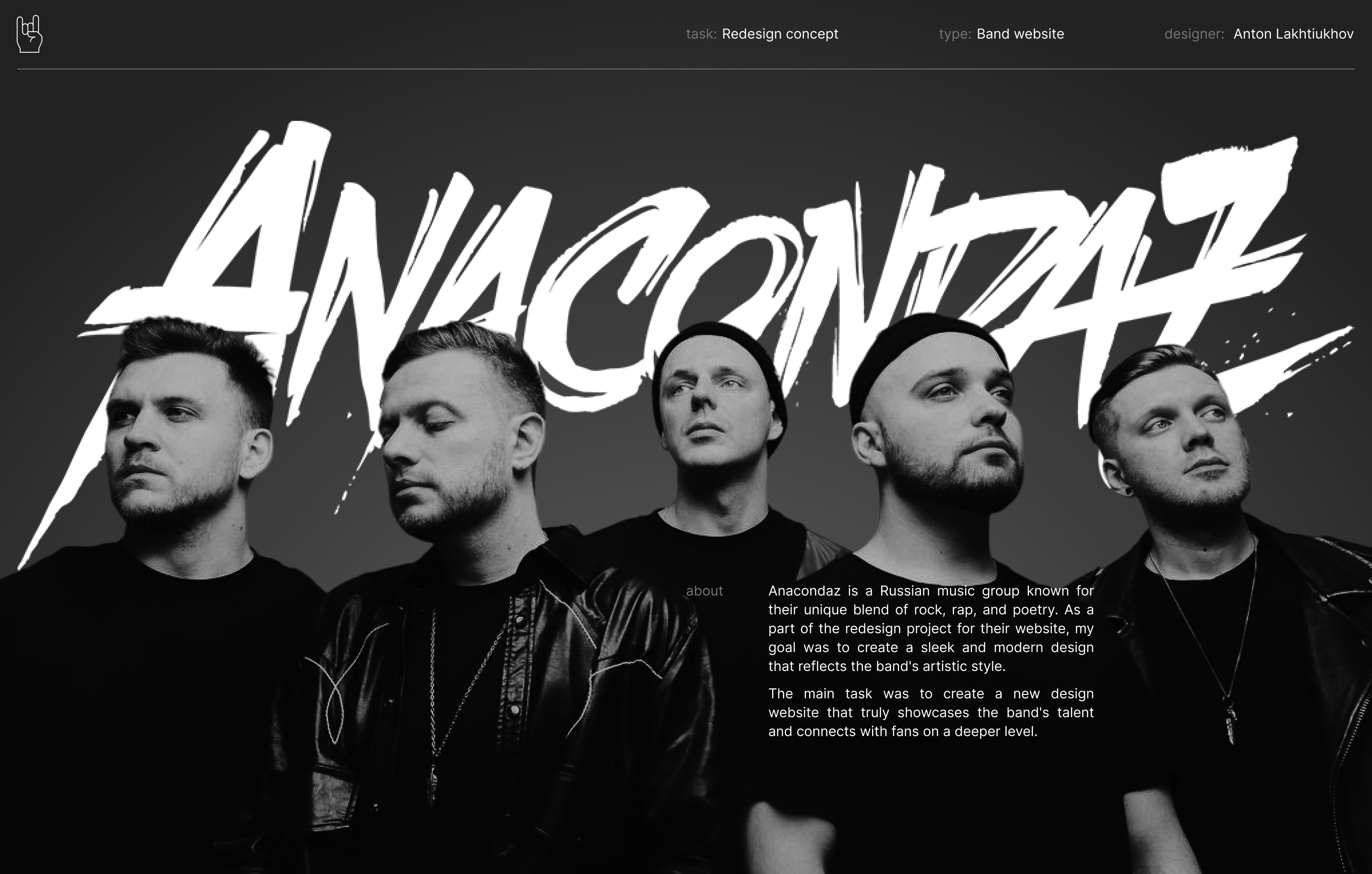 Anacondaz | redesign concept — Dprofile