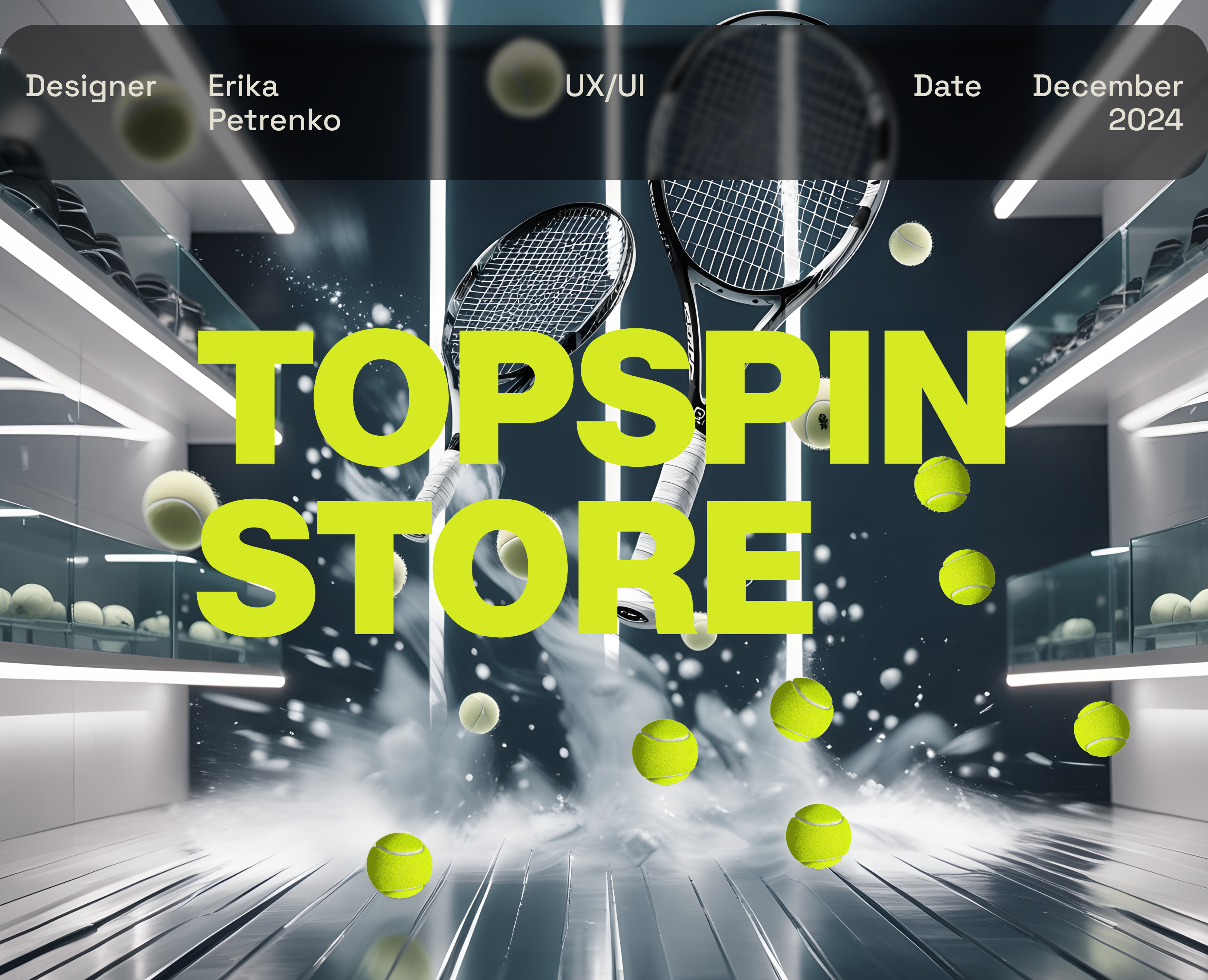 TopSpin Tennis Online Store — Интерфейсы на Dprofile