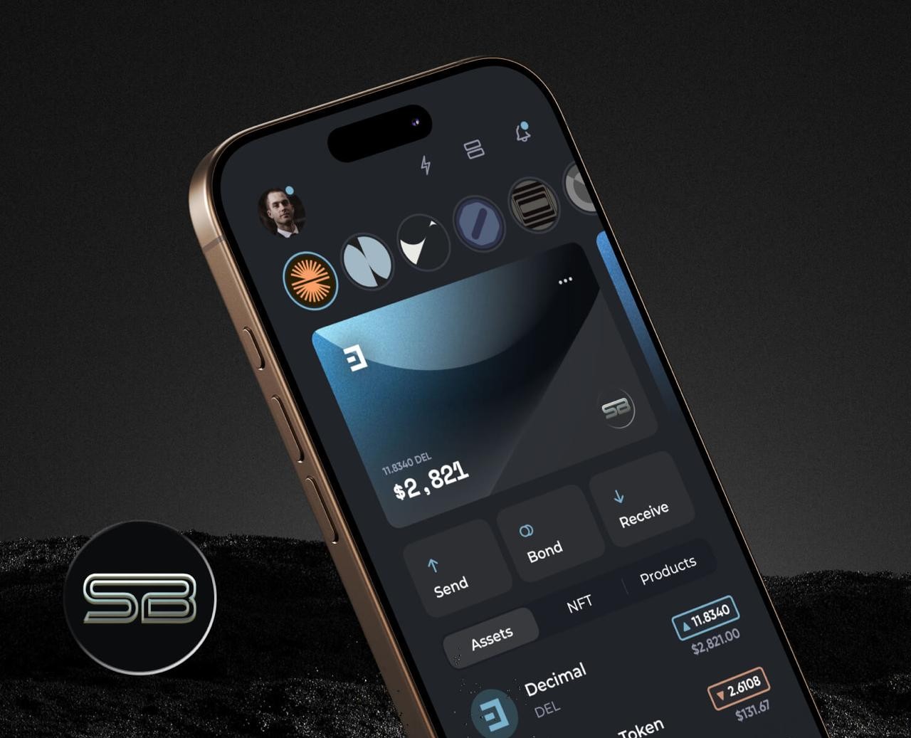 Spacebot token page UX UI design and branding — Интерфейсы, Брендинг на Dprofile