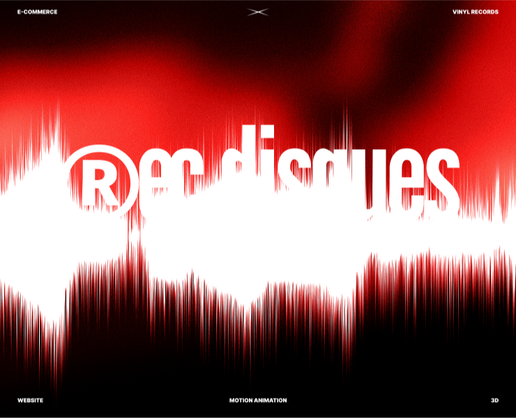 ®ec.disques! WEBSITE: VINYL RECORDS — Интерфейсы, Анимация на Dprofile
