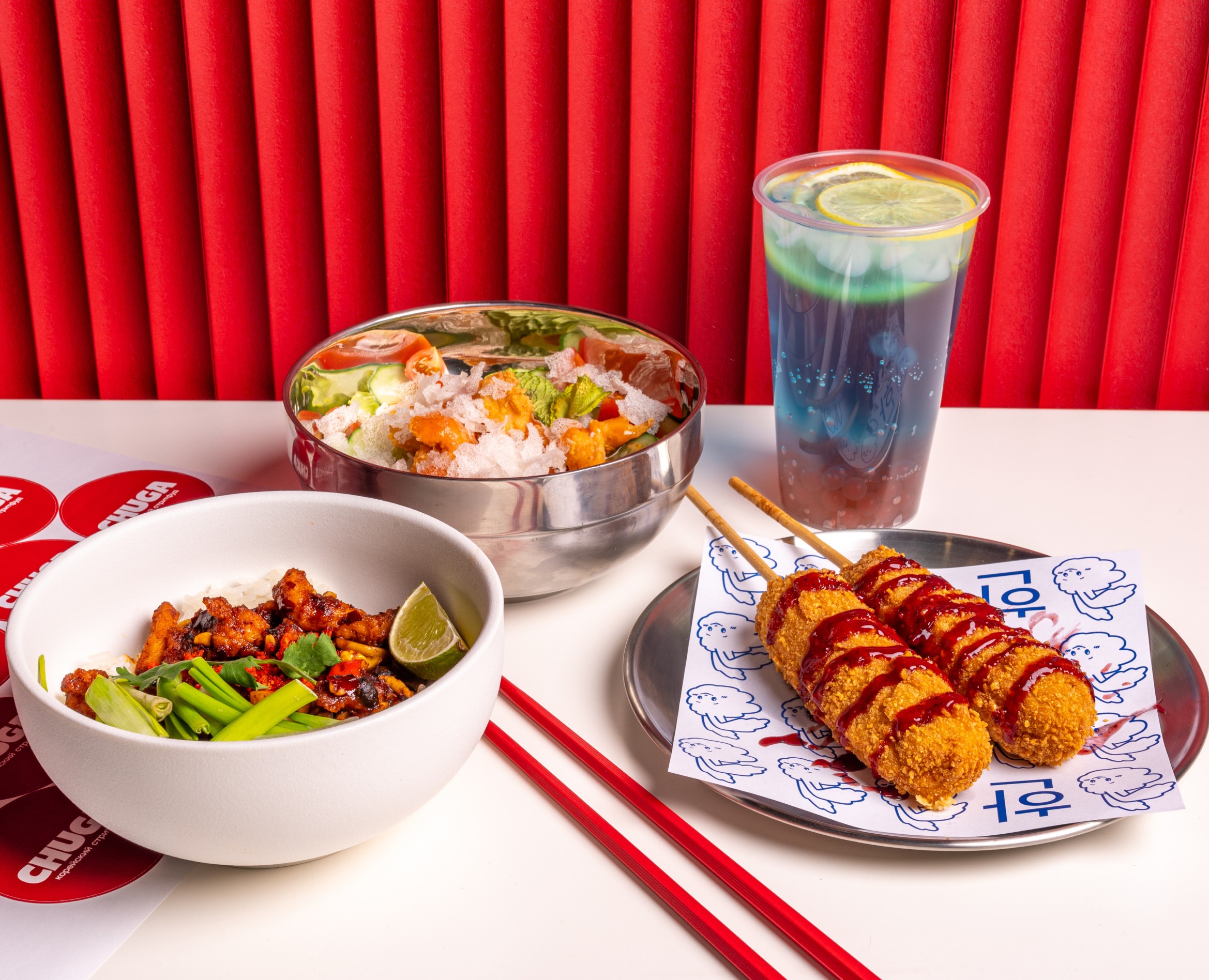 CHUGA KOREAN STREETFOOD | BRANDING — Брендинг, Иллюстрация на Dprofile