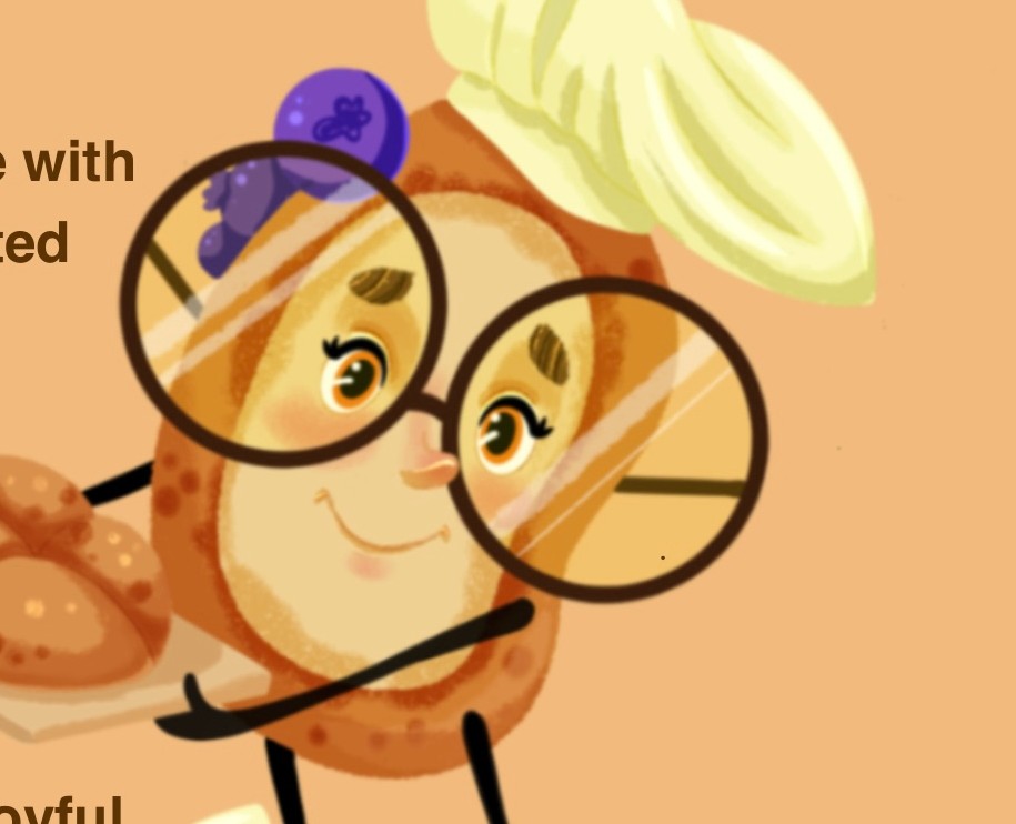 Character desing cheesecake for bekary — Иллюстрация на Dprofile