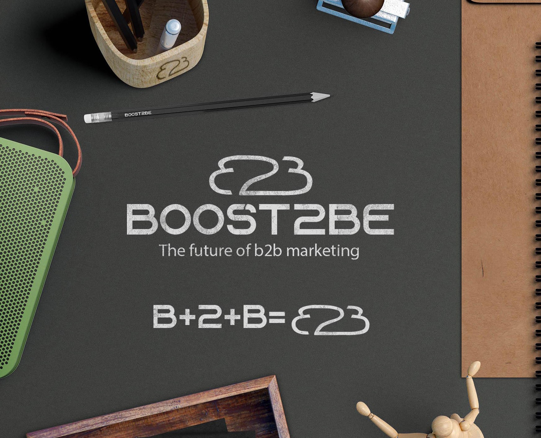 Логотип и айдентика Boost2Be — Брендинг на Dprofile