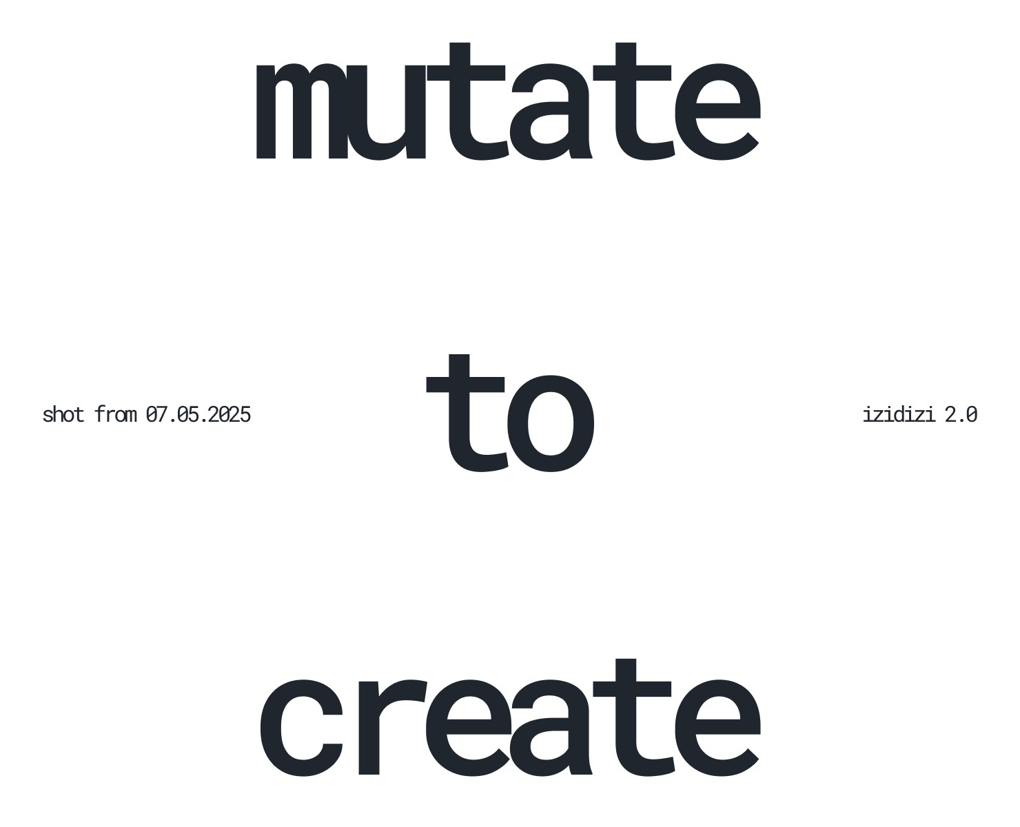 MUTATE TO CREATE — Иллюстрация, Графика на Dprofile