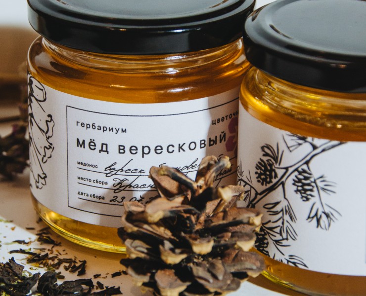 гербариум (упаковка мёда и травяных чаев) — Брендинг на Dprofile