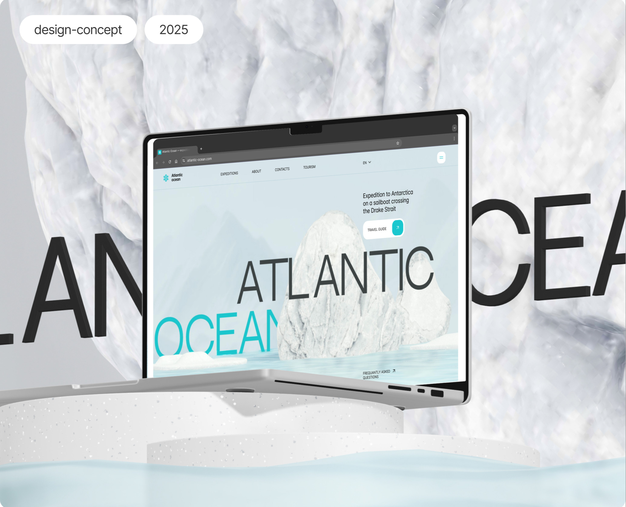 Atlantic Ocean expedition | Design and animation — Интерфейсы, Анимация на Dprofile