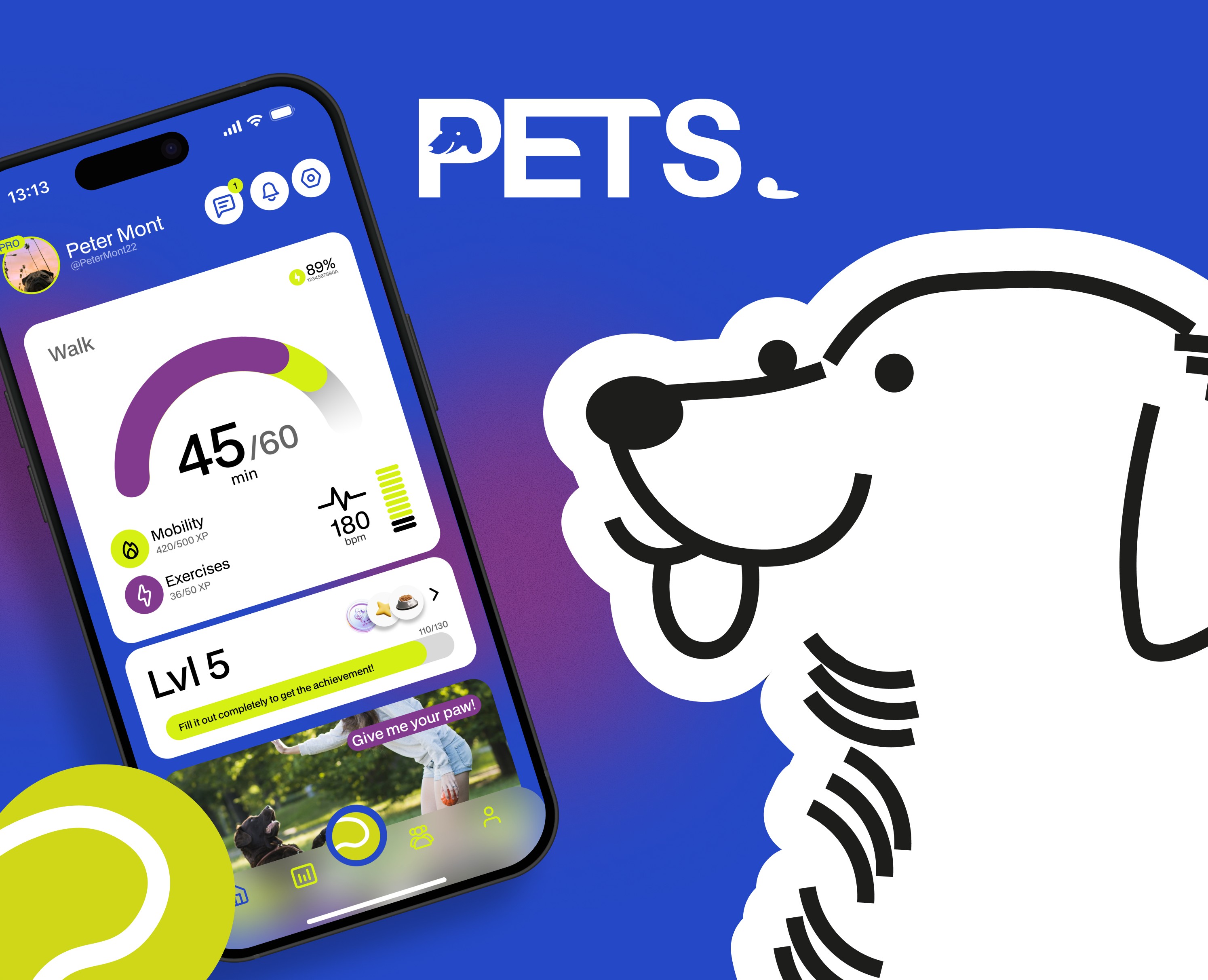 PETS | MOBILE APP | UX/UI — Интерфейсы, Брендинг на Dprofile