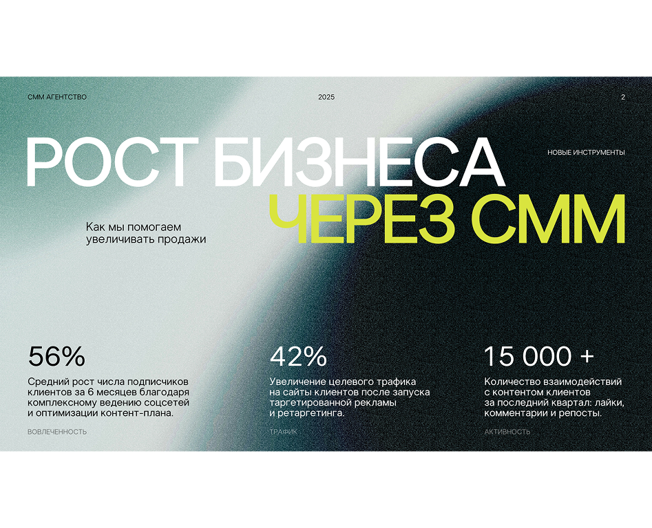 Cлайд презентации (SMM) — Маркетинг на Dprofile