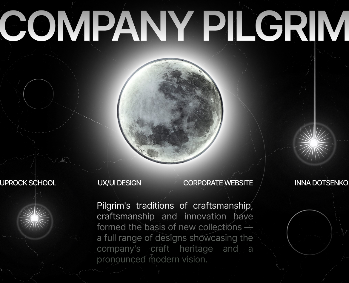 Italian furniture company Pilgrim — Интерфейсы на Dprofile