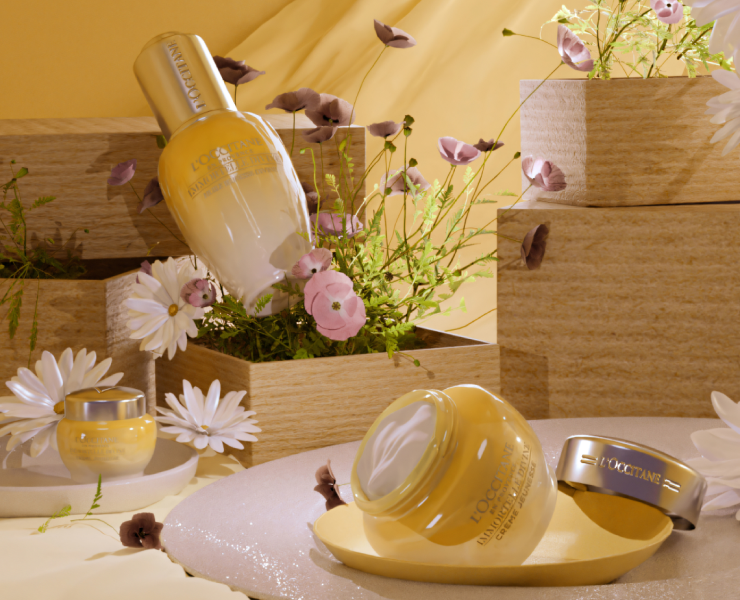 Витрина L’Occitane — 3D, Маркетинг на Dprofile