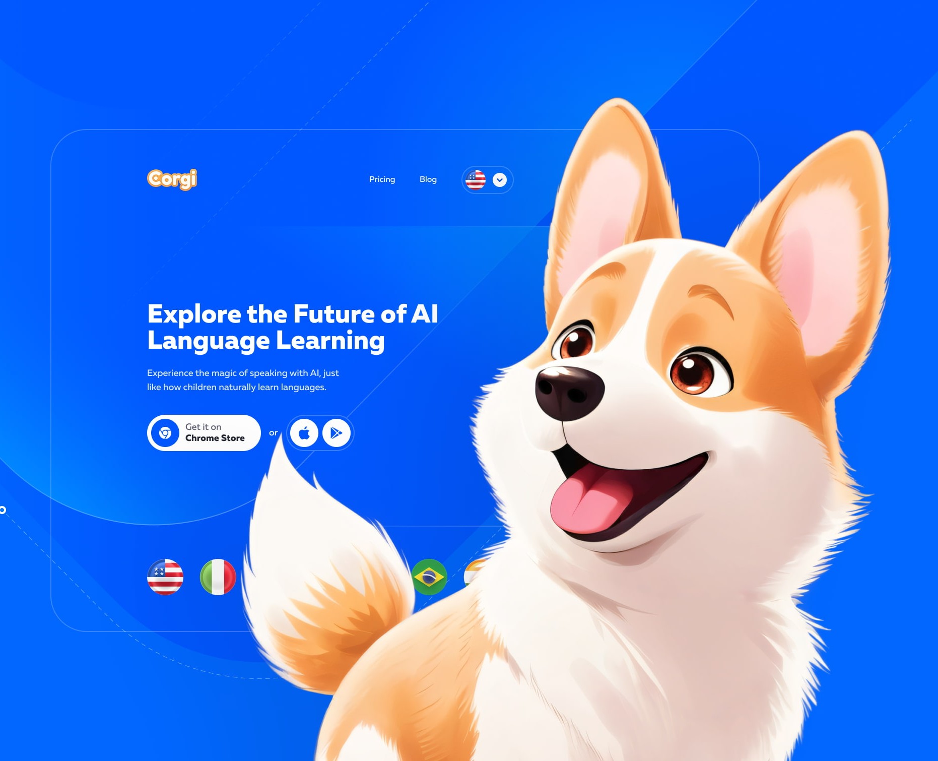 Corgi AI — Интерфейсы на Dprofile